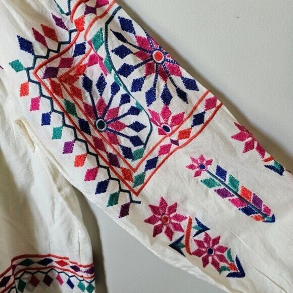 NWT FAT FACE UK BOHO EMBROIDERED TOP SIZE 12/ L & 14 /XL - Picture 8 of 16